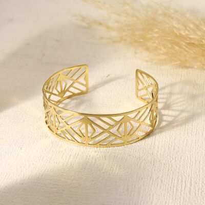 Bracciale bangle con varie piccole forme geometriche