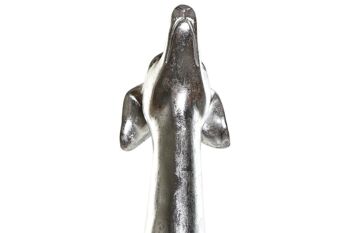 FIGURINE RÉSINE 14,5X16X68 GREYHUND ARGENT FD189777 3