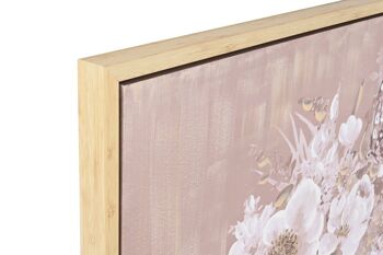 TABLEAU SUR TOILE PS 80X3,7X120 FILLE FLEURS 2 ASSORTIMENTS. CU204626 2