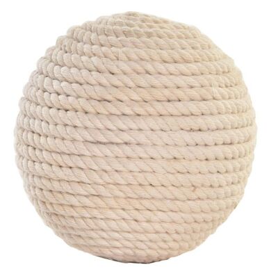 BOULE DÉCORATION FIBRE 8X8X8 NATUREL DH191203