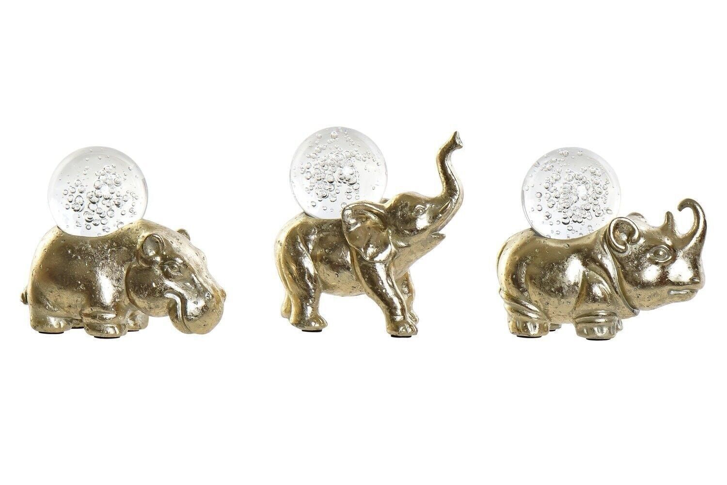 HARZFIGUR 12,7X6X11,3 TIERKUGEL, 3 SORTIMENTE. FD189783