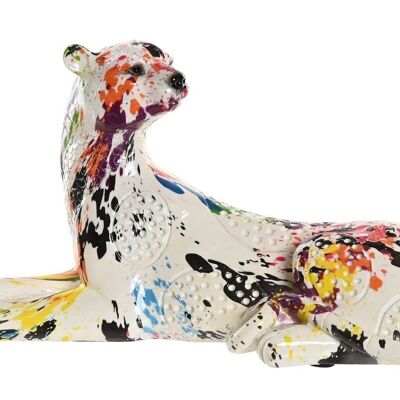 FIGURA RESINA 23,5X9X12,5 LEOPARDO MULTICOLOR FD202697