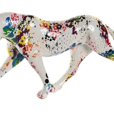 RESIN FIGURE 32,5X7X16 MULTICOLORED LEOPARD FD202698