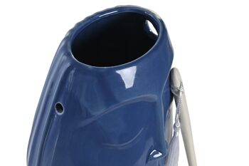 VASE GRÈS 14,5X11X16,7 BLEU MARINE CÔTÉ JR204122 4