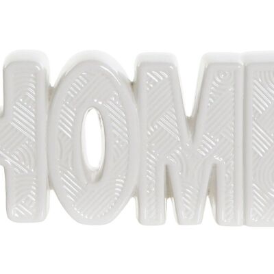 CERAMIC DECORATION 19X4X8,5 HOME WHITE LD191302