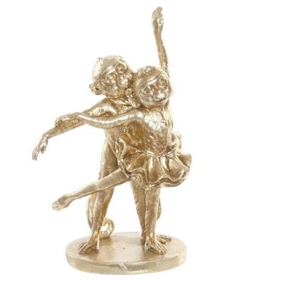 FIGURINE EN RÉSINE 18,5X11,2X29,5 SINGES DANSEURS RF181363