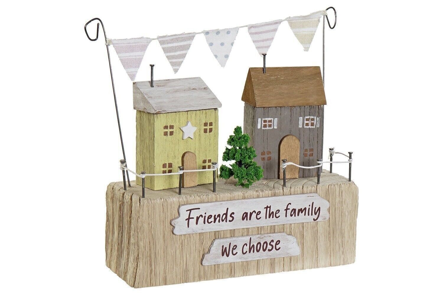 DECORATION MDF 20X7X21 NATURAL HOUSES DH191642