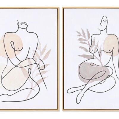 QUADRO TELA PS 50X3,5X70 DONNA ASTRATTA 2 ASSORTIMENTI. CU204640