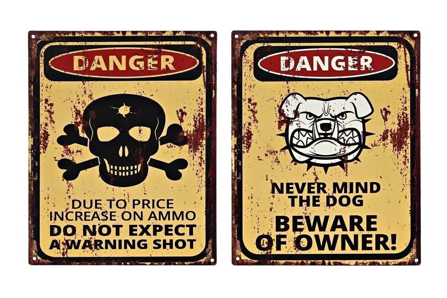 DECORAZIONE PARETE METALLO 20X1X25 PERICOLO 2 ASSORTITI. DP199921