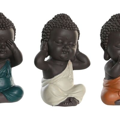 FIGURINE EN RÉSINE 5.5X5X10.5 BOUDDHA 3 ASSORTIMENTS. FD205635