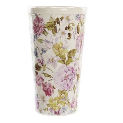 VASO IN GRES 14X14X25 FIORI BIANCHI LD192819