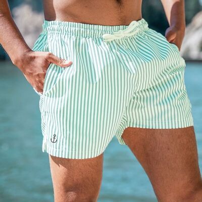 Filgood Little Anchor Embroidered Swim Shorts