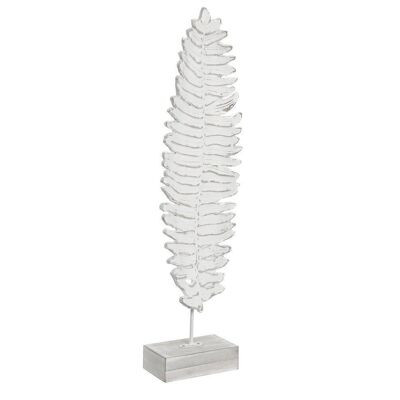 DECORACION MDF METAL 13X8X56 HOJA DESGASTADO DH205927