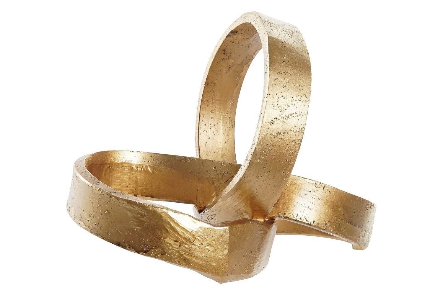 DECORAZIONE IN RESINA 24X16X18 ASTRATTO DORATO FD195716