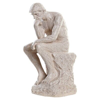 FIGURINE RÉSINE 12X11X25 HOMME BEIGE FD195718