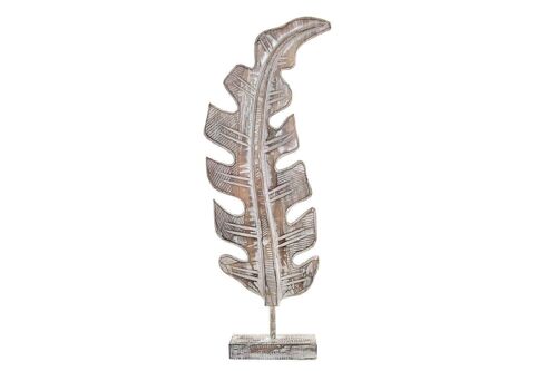 FIGURA ALBASIA 25X10X65 HOJA ENVEJECIDO NATURAL FD195779