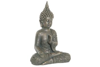 FIGURINE EN FIBRE DE VERRE 28X19X41 BOUDDHA ÂGÉ RF182850 1