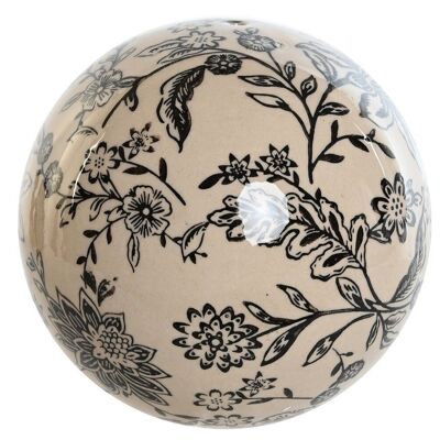 DÉCO BOULE GRÈS 10,5X10,5X10,5 BLANC DH206277