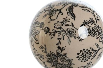 DÉCO BOULE GRÈS 10,5X10,5X10,5 BLANC DH206277 3