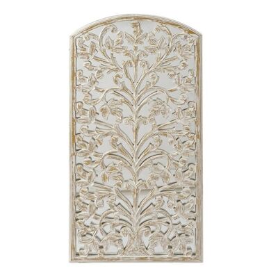 WALL DECORATION MDF MIRROR 45X2X89 DECAPE WHITE DP201209