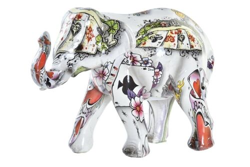 FIGURA RESINA 11X5X9 ELEFANTE BLANCO FD195812