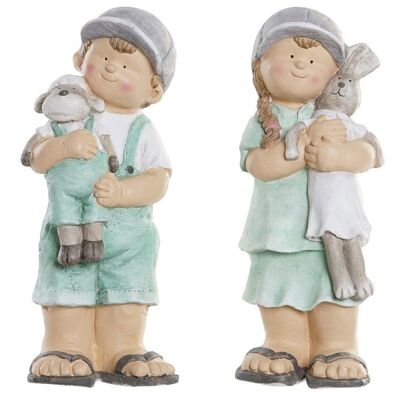 FIGURA FIBRA VIDRIO 20X18X48 NIÑOS 2 SURT. RF182922