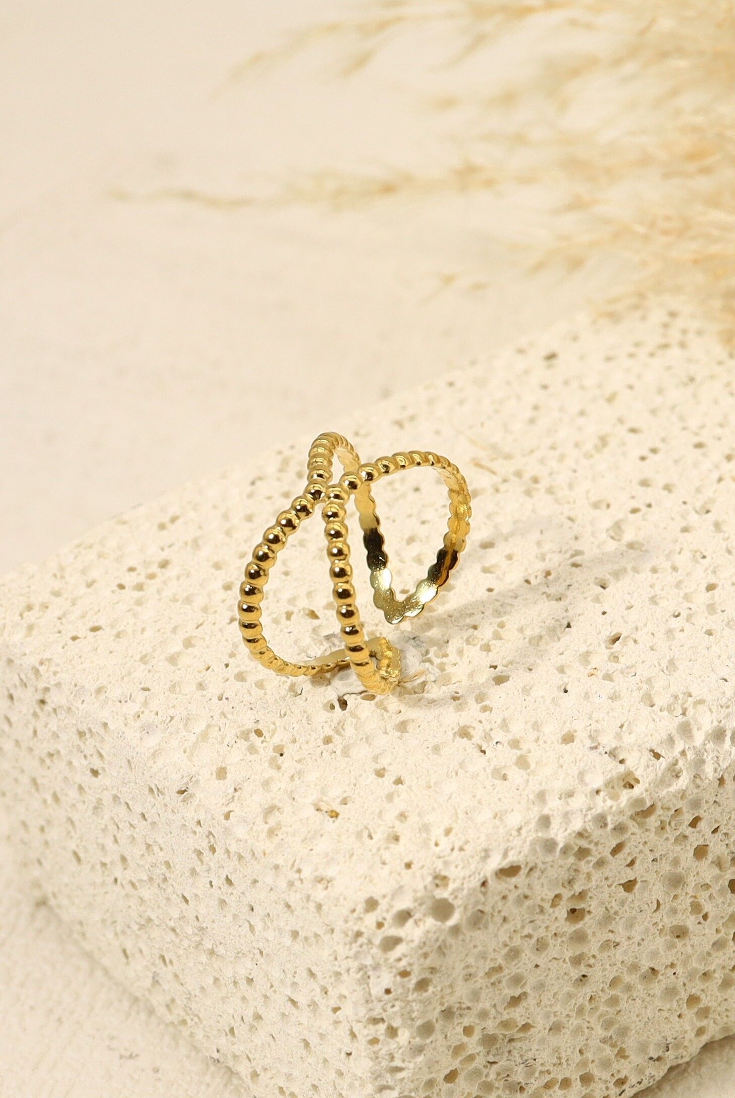 Buy wholesale Cross ring with dots