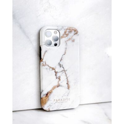 Gold Marmor Handyhülle - iPhone X / Xs (MATTE)