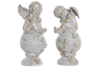 FIGURINE EN RÉSINE 14.5X14.5X31 ANGE 2 ASSORTIS. RF182931 1