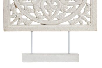 DÉCORATION BOIS 30X6X40 BLANC DH207320 4