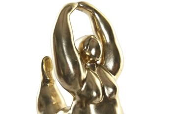 FIGURE RÉSINE 22X18X50,5 GOLDEN DANCE GIRL FD189977 2