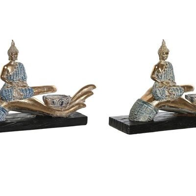 FIGURINE EN RÉSINE 25.7X8X16 BOUDDHA MAIN DÉCAPÉ 2 ASSORTIMENTS. FD205790