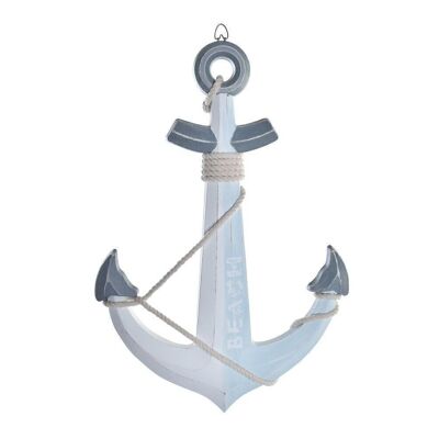 WALL DECORATION WOOD ROPE 40X5X60 BLUE ANCHOR LM196648