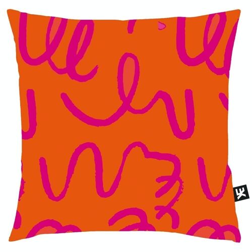 Cushion cover TRAVO ORANGE | 50x50 | soft velvet