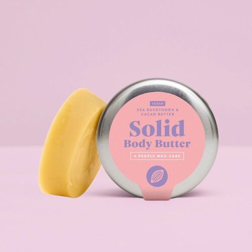 Vegan solid body butter - Organic cosmetics - plastic-free