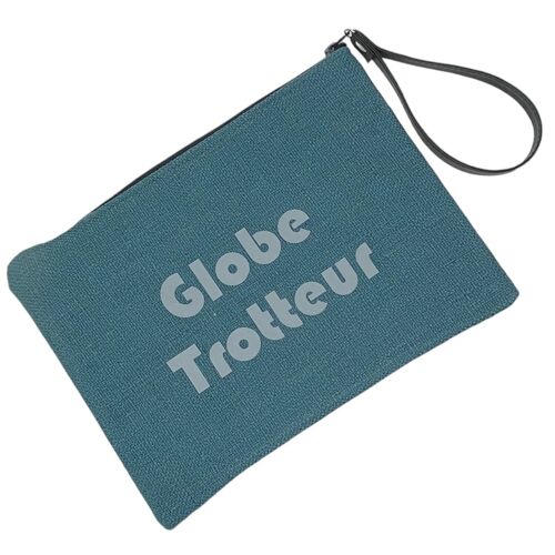 Pochette L Monsieur, Globe trotteur, anjou pétrole