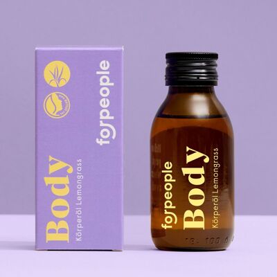 Aceite corporal con aroma a limoncillo - dispensador de corcho sin plástico