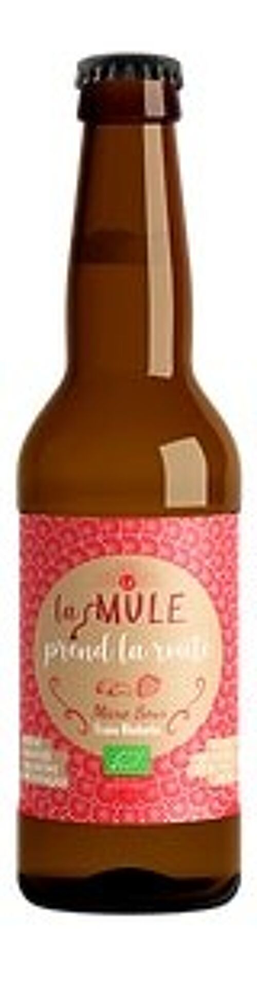 Bière Bio à la fraise et rhubarbe La Mule prend la route