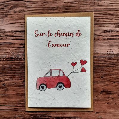 Tarjeta plantable – Camino al amor