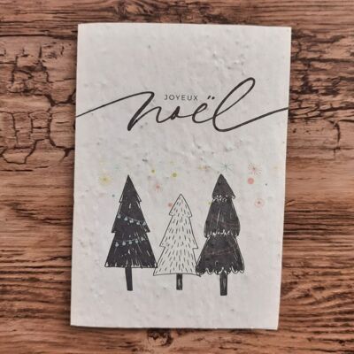 Carte à planter – Joyeux Noël