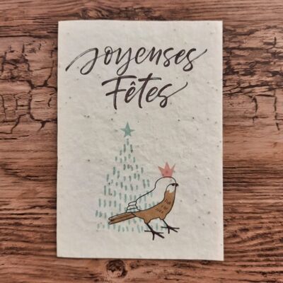 Tarjeta plantable – Felices Fiestas