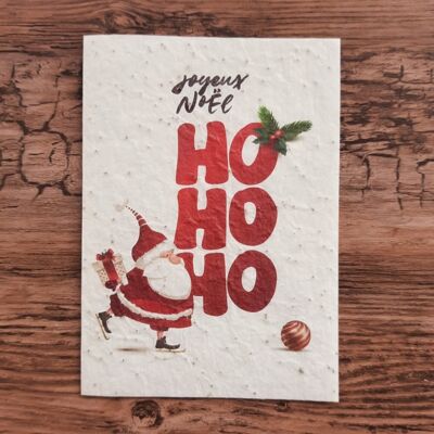 Plantable card – Ho Ho Ho, Merry Christmas