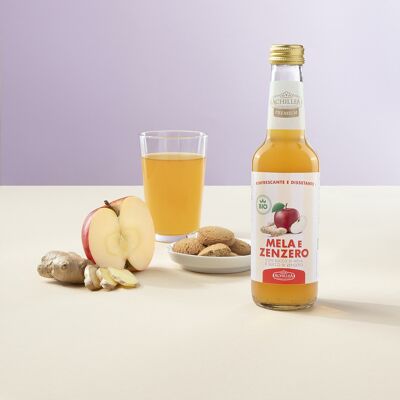 Zumo de Manzana y Jengibre Ecológico - 275 ml (Pack de 12 botellas)