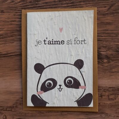 Carte à planter – Je t’aime si fort