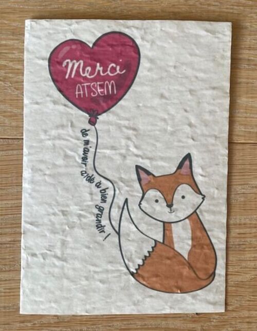 Carte à planter – Merci ATSEM