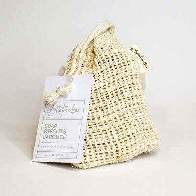 Soap offcuts in pouch