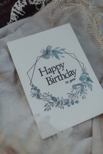 Carte postale timbrée "Happy Birthday" 2
