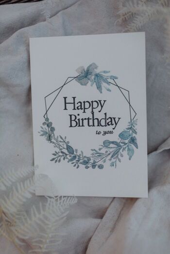 Carte postale timbrée "Happy Birthday" 3