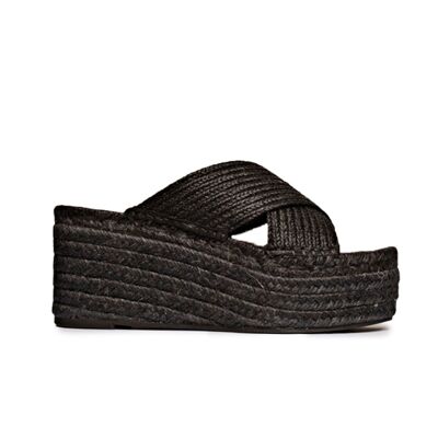 Wedge sandals Portitxol Black