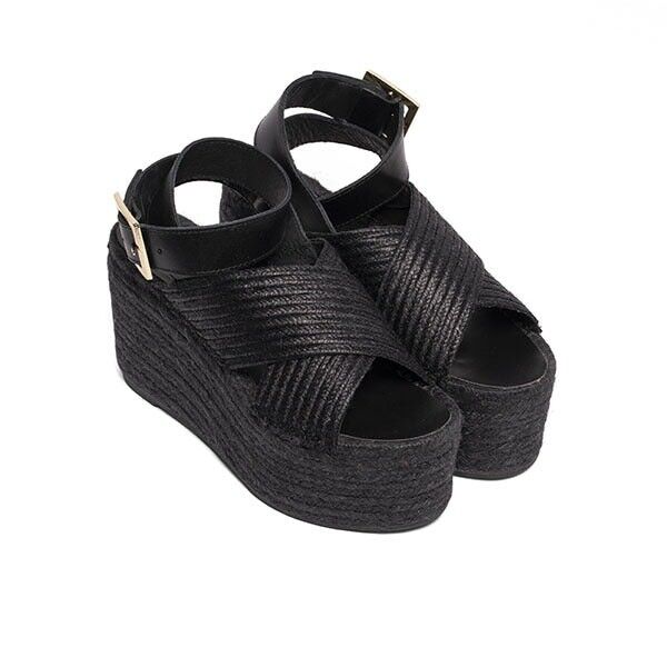 Buy wholesale Wedge sandals Pou Des Lleo Black